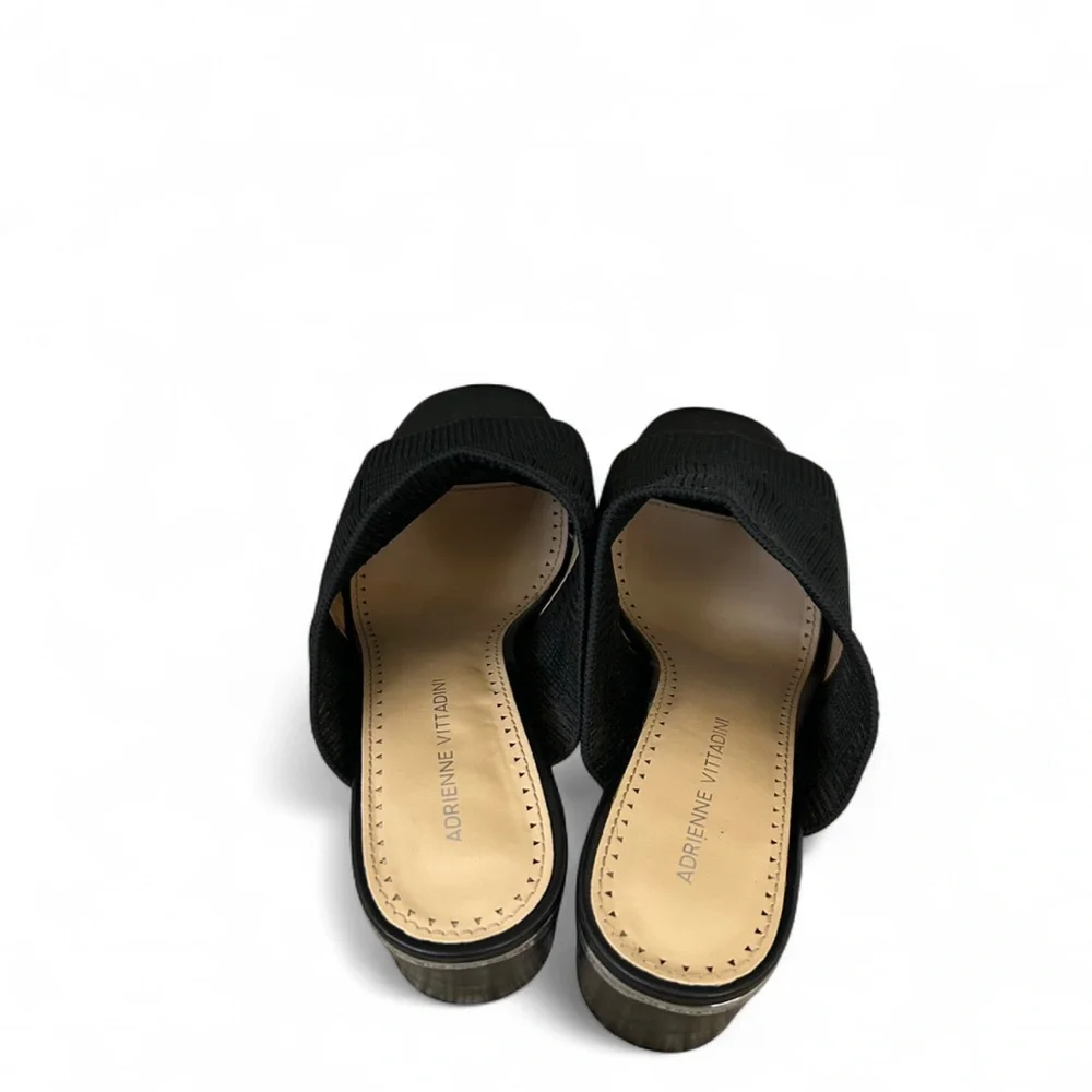 Adrienne Vittadini Arielle Block Heel Mules in Black Size 8.5 - Picture 6 of 10